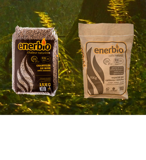 Pellets Enerbio  Paleta de 72 sacos de 15 kg